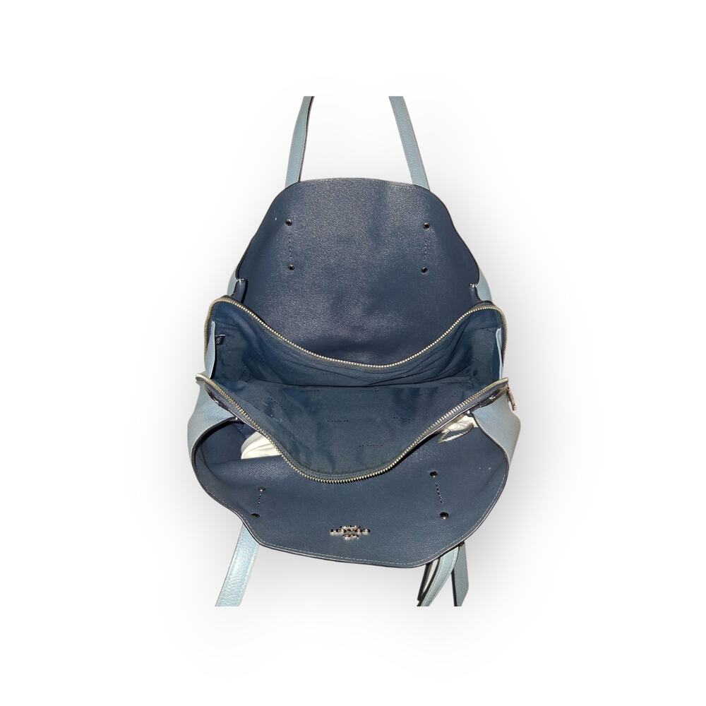 Coach Pebble Leather Tote Bag with Tag Charm - Picture 8 of 8